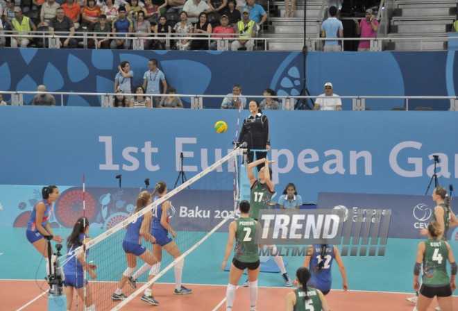 Bakı 2015: Voleybol yarışlarında bürünc medal qarşılaşması. Azərbaycan, 27 iyun 2015